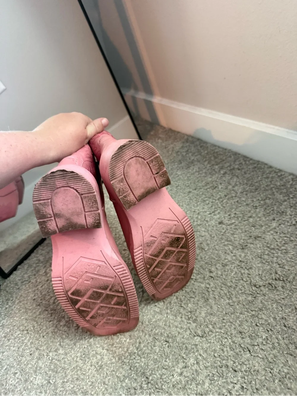 Girls cowboy boots pink J B Dillon
